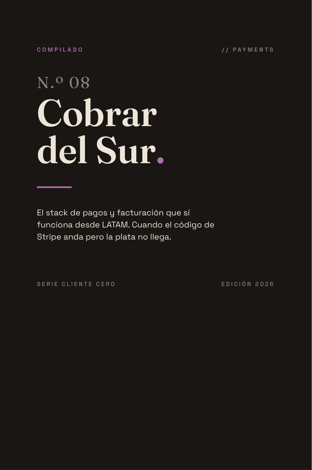 Portada de Cobrar del Sur