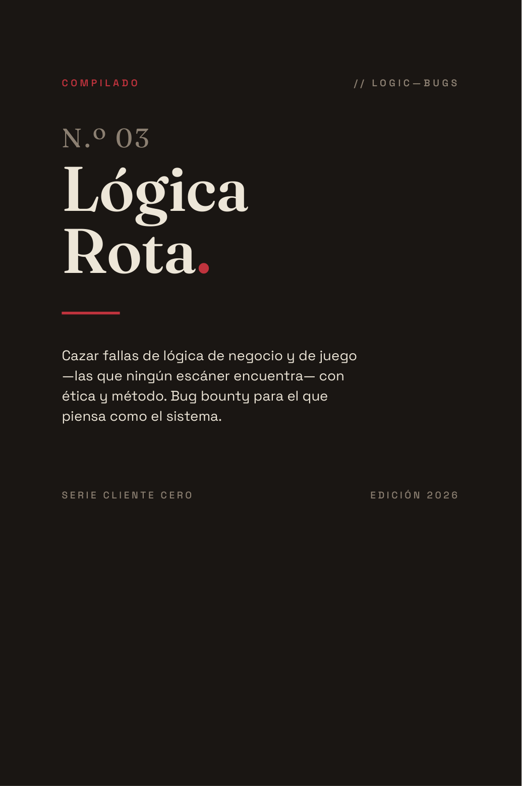 Portada de Lógica Rota