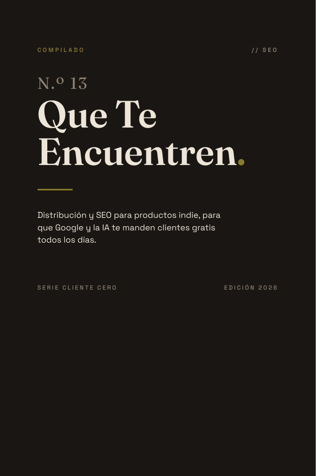Portada de Que Te Encuentren